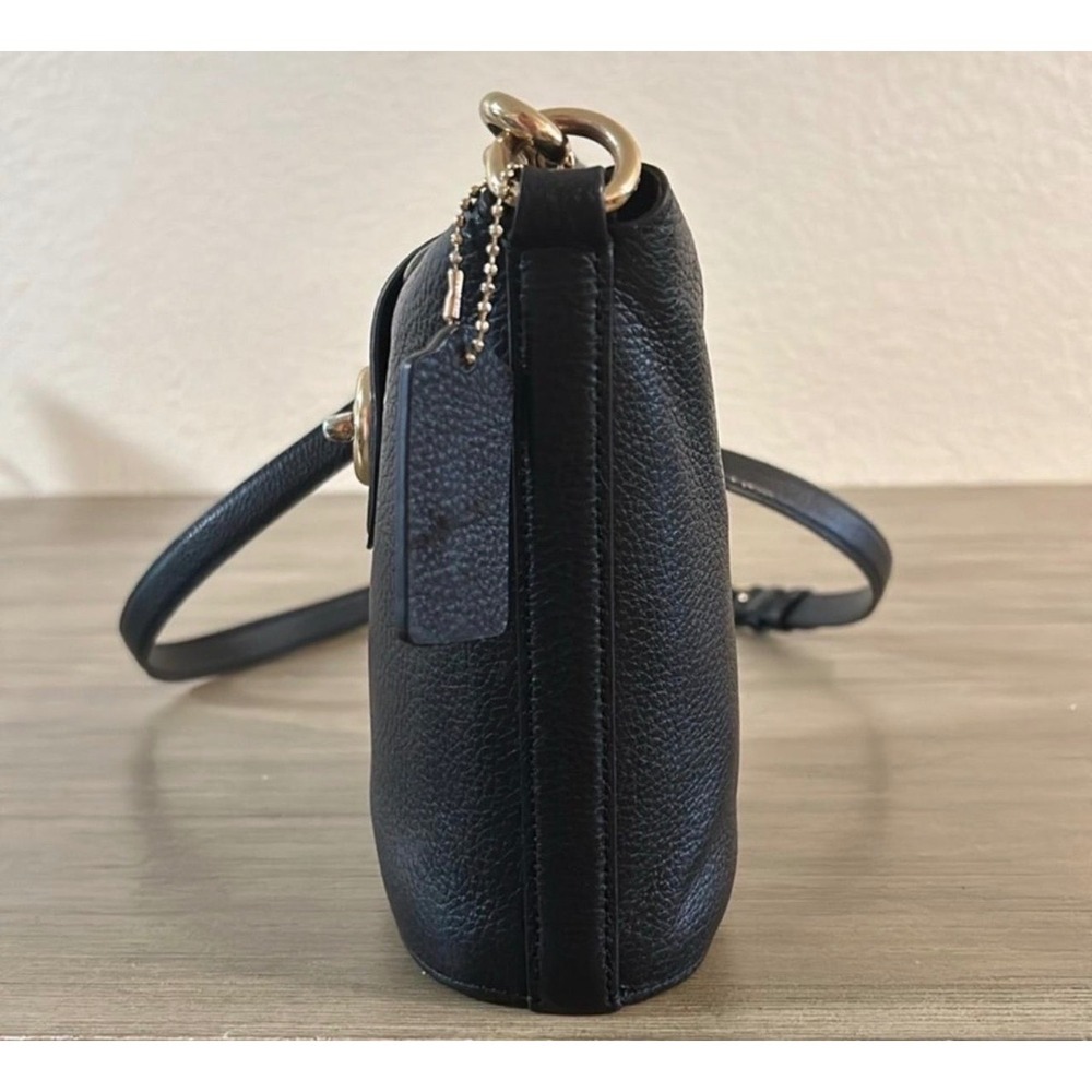 Coach C2814 Addie Black Pebbled
Leather Crossbody Bag - Picture 5 of 12